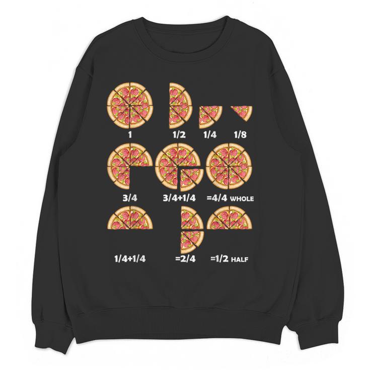 Maths Day Costume Idea Kids Teachers Pizza Slice Fraction Women Crewneck Sweatshirt, novelty gifts, funny gifts Maths Day Costume Idea Kids Teachers Pizza Slice Fraction Women Crewneck Sweatshirt, novelty gifts, funny gifts