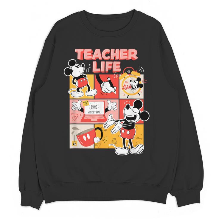 Mickey Mouse Teacher Life Women Crewneck Sweatshirt, novelty gifts, funny gifts Mickey Mouse Teacher Life Women Crewneck Sweatshirt, novelty gifts, funny gifts