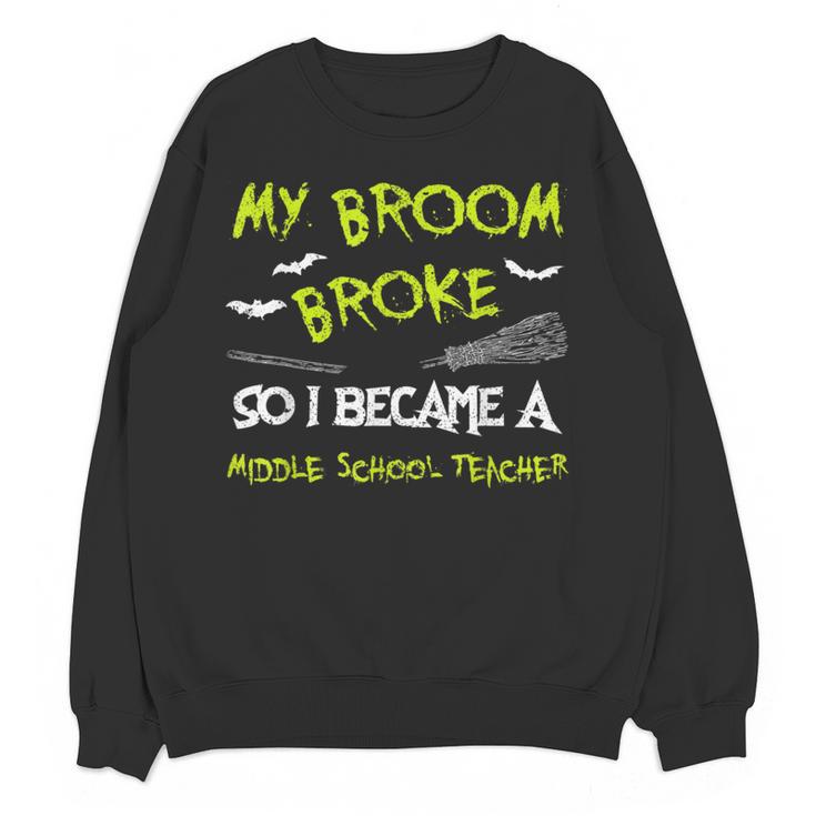Middle School Teacher Halloween Costume Shirt Lazy Women Crewneck Sweatshirt, novelty gifts, funny gifts Middle School Teacher Halloween Costume Shirt Lazy Women Crewneck Sweatshirt, novelty gifts, funny gifts