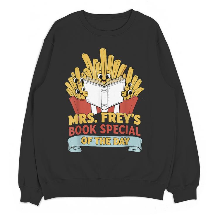 Mrs Frey Book Special Reading Elementary Teacher Women Crewneck Sweatshirt, novelty gifts, funny gifts Mrs Frey Book Special Reading Elementary Teacher Women Crewneck Sweatshirt, novelty gifts, funny gifts