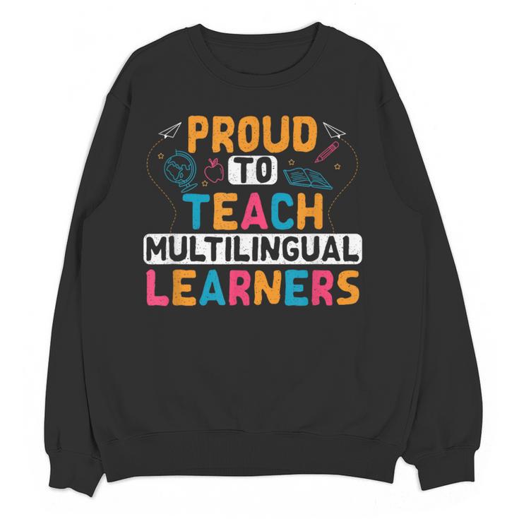 Multilingual Teacher Linguist Language ESL Teaching Women Crewneck Sweatshirt, novelty gifts, funny gifts Multilingual Teacher Linguist Language ESL Teaching Women Crewneck Sweatshirt, novelty gifts, funny gifts