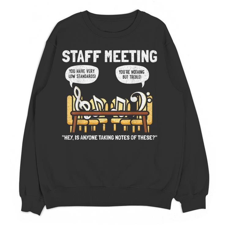 Music Theory Musician Music Teacher Musical Notes For Men Women Girls Kids Women Crewneck Sweatshirt, novelty gifts, funny gifts