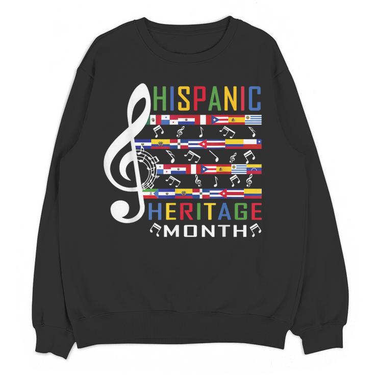 Music Teacher Kid National Hispanic Heritage Month Women Crewneck Sweatshirt, novelty gifts, funny gifts Music Teacher Kid National Hispanic Heritage Month Women Crewneck Sweatshirt, novelty gifts, funny gifts