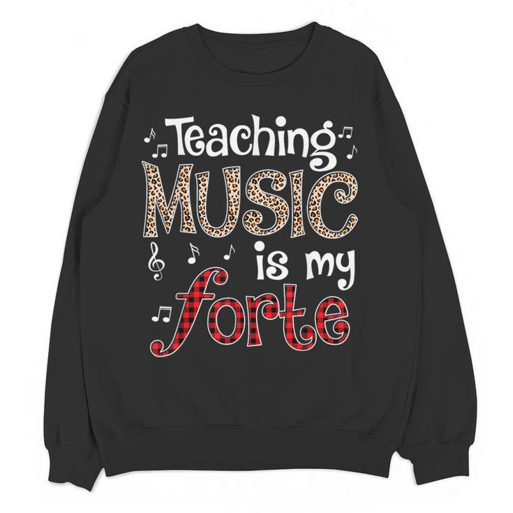 Music Teacher Teaching Music Is My Forte For Music Lovers Women Crewneck Sweatshirt, novelty gifts, funny gifts Music Teacher Teaching Music Is My Forte For Music Lovers Women Crewneck Sweatshirt, novelty gifts, funny gifts