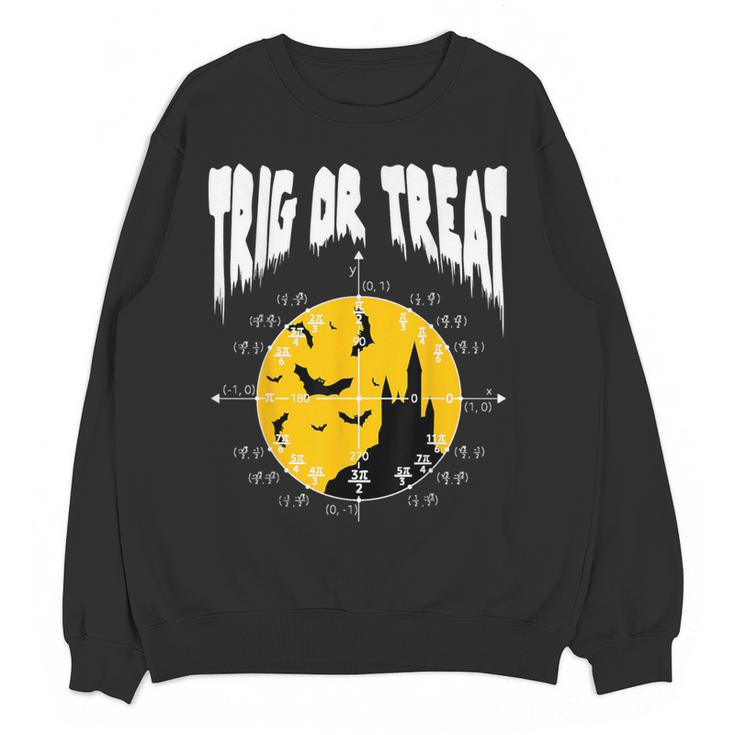 Nerdy Trig Or Treat Halloween Costume Math Teacher Women Crewneck Sweatshirt, novelty gifts, funny gifts Nerdy Trig Or Treat Halloween Costume Math Teacher Women Crewneck Sweatshirt, novelty gifts, funny gifts