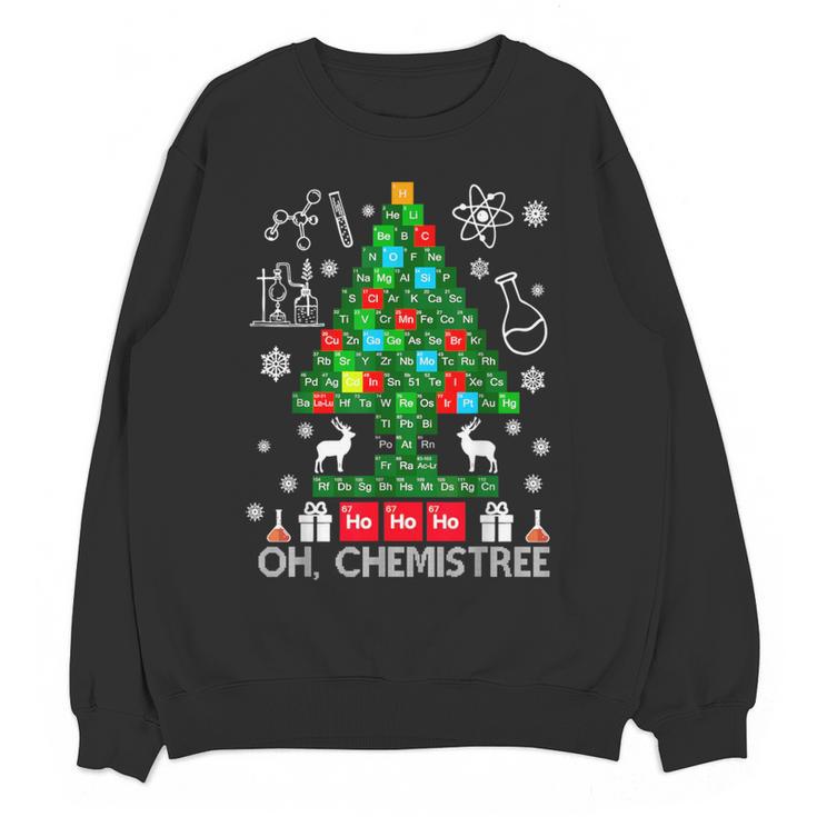 Oh Chemistree Scientist Chemical Christmas Xmas Teacher Women Crewneck Sweatshirt, novelty gifts, funny gifts Oh Chemistree Scientist Chemical Christmas Xmas Teacher Women Crewneck Sweatshirt, novelty gifts, funny gifts