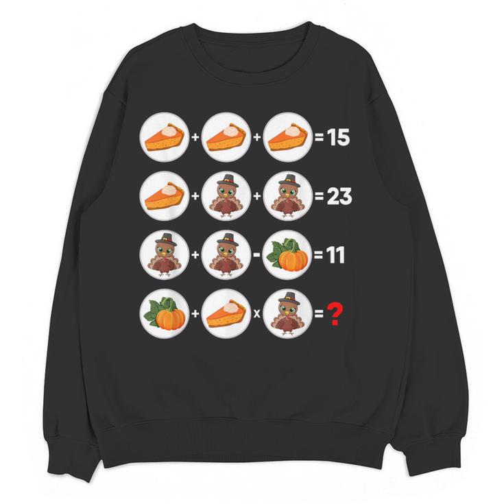 Order Of Operations Math Quiz Game Teacher Thanksgiving Women Crewneck Sweatshirt, novelty gifts, funny gifts
