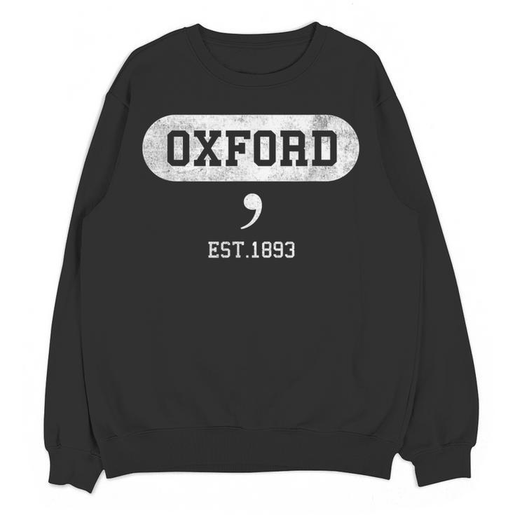 Oxford Comma English Teacher Shirt T-Shirt Women Crewneck Sweatshirt, novelty gifts, funny gifts
