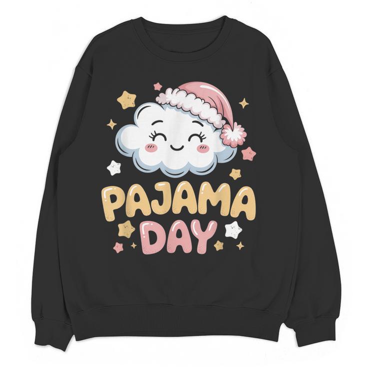 Pajama Day School Spirit Week Fun Cloud Teacher Women Crewneck Sweatshirt, novelty gifts, funny gifts