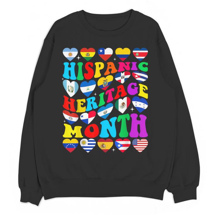 Hispanic Heritage Month 2025 Latino Puerto Rico Teacher Kids Women Crewneck Sweatshirt, novelty gifts, funny gifts