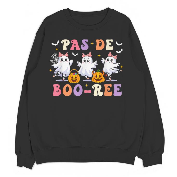 Pas De Boo-Ree Teachers Halloween Costume Ballet Dancers Women Crewneck Sweatshirt, novelty gifts, funny gifts Pas De Boo-Ree Teachers Halloween Costume Ballet Dancers Women Crewneck Sweatshirt, novelty gifts, funny gifts