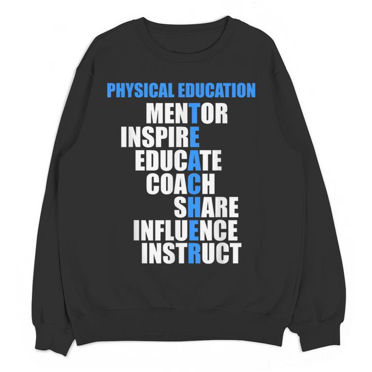 PE Physical Education Teacher For PE Teacher Women Crewneck Sweatshirt, novelty gifts, funny gifts