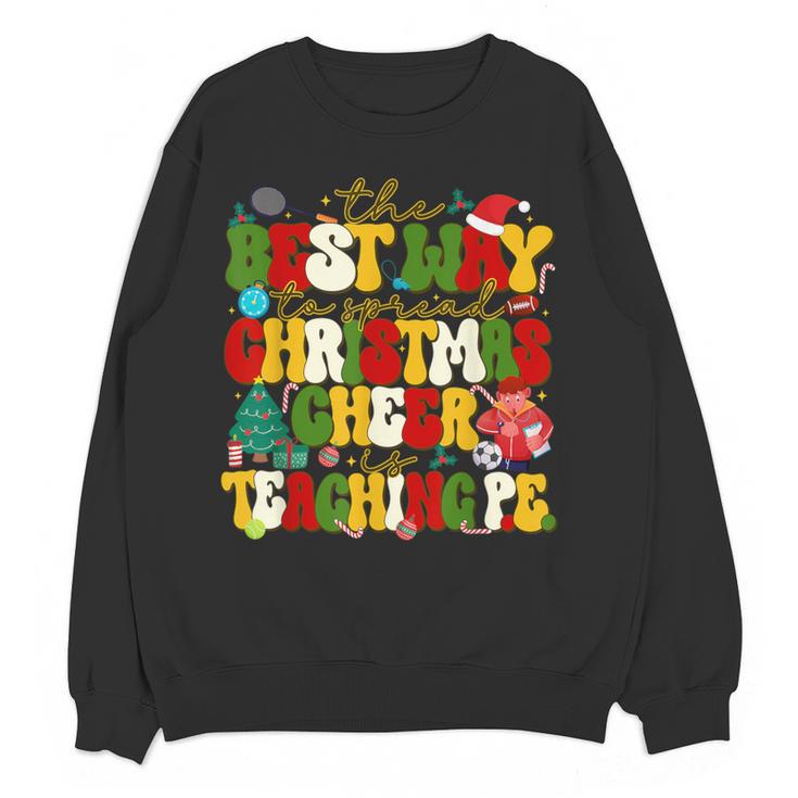 PE Teacher Christmas Holiday Women Crewneck Sweatshirt, novelty gifts, funny gifts