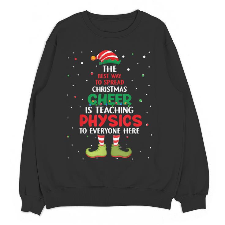 Physics Teacher Christmas Elf Christmas Cheer Women Crewneck Sweatshirt, novelty gifts, funny gifts Physics Teacher Christmas Elf Christmas Cheer Women Crewneck Sweatshirt, novelty gifts, funny gifts