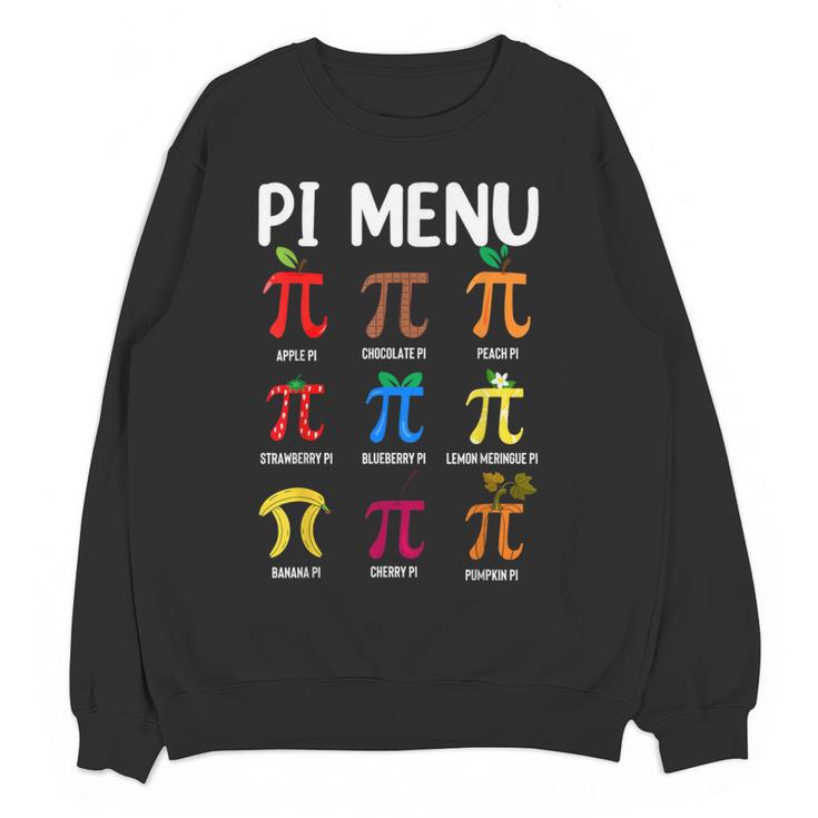 Pi Menu 314 Pi Symbol Math Teacher Happy Pi Day Women Crewneck Sweatshirt, novelty gifts, funny gifts Pi Menu 314 Pi Symbol Math Teacher Happy Pi Day Women Crewneck Sweatshirt, novelty gifts, funny gifts