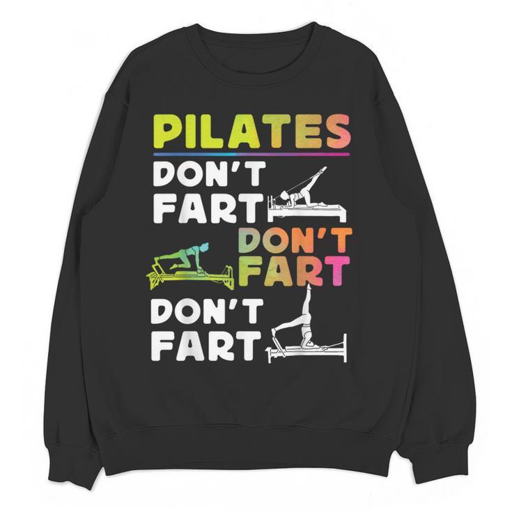 Pilates Instructor Teacher Watercolor Pilates Don't Fart Men Women Kids Women Crewneck Sweatshirt, novelty gifts, funny gifts Pilates Instructor Teacher Watercolor Pilates Don't Fart Men Women Kids Women Crewneck Sweatshirt, novelty gifts, funny gifts