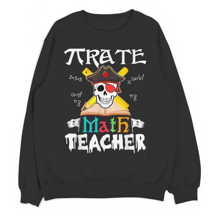 Pirate Math Teacher Skull Pirate Halloween Costume Women Crewneck Sweatshirt, novelty gifts, funny gifts Pirate Math Teacher Skull Pirate Halloween Costume Women Crewneck Sweatshirt, novelty gifts, funny gifts