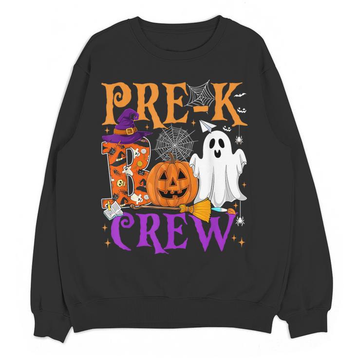 Pre-K Boo Crew Teacher Student Halloween Costume Women Crewneck Sweatshirt, novelty gifts, funny gifts