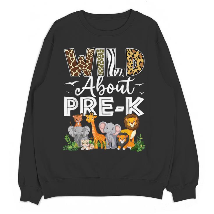 Pre-k Teacher Kids Back To School Wild About Pre-k Women Crewneck Sweatshirt, novelty gifts, funny gifts Pre-k Teacher Kids Back To School Wild About Pre-k Women Crewneck Sweatshirt, novelty gifts, funny gifts