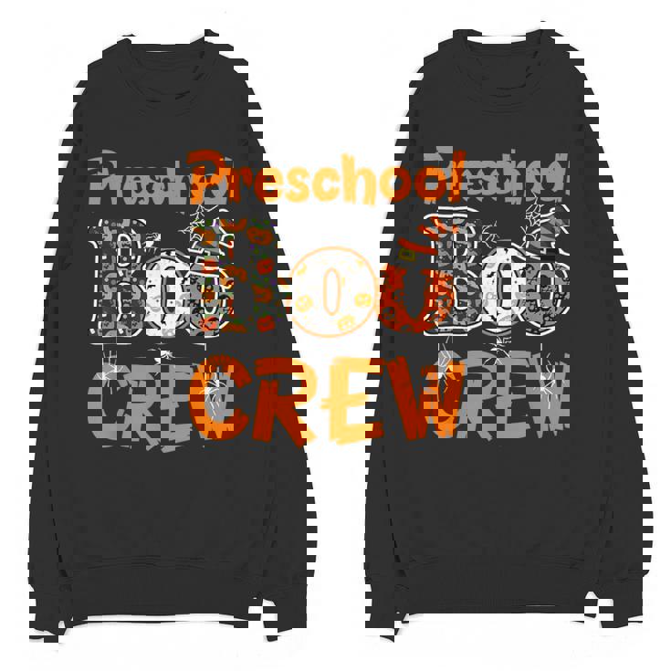 Preschool Boo Crew Halloween Teachers Students Costume Women Crewneck Sweatshirt, novelty gifts, funny gifts