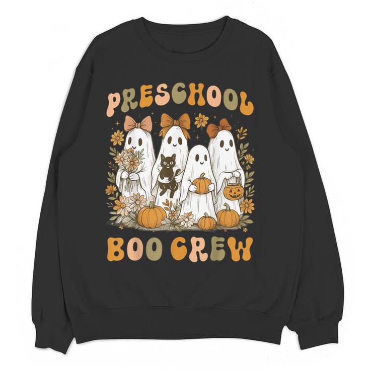 Preschool Boo Crew Teacher Kids Halloween Ghost Cat Pumpkin Women Crewneck Sweatshirt, novelty gifts, funny gifts Preschool Boo Crew Teacher Kids Halloween Ghost Cat Pumpkin Women Crewneck Sweatshirt, novelty gifts, funny gifts