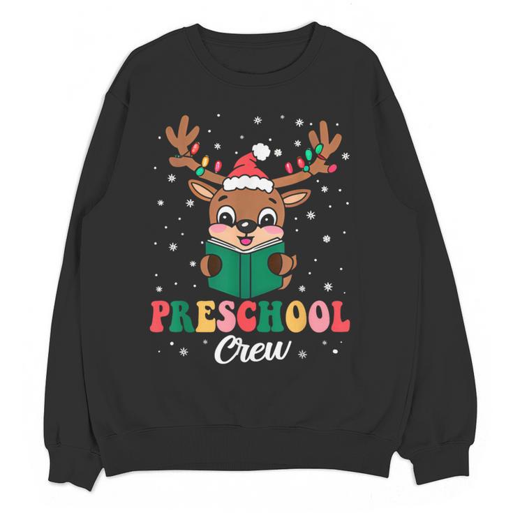 Preschool Crew Xmas Reindeer Teacher Student Christmas Women Crewneck Sweatshirt, novelty gifts, funny gifts Preschool Crew Xmas Reindeer Teacher Student Christmas Women Crewneck Sweatshirt, novelty gifts, funny gifts