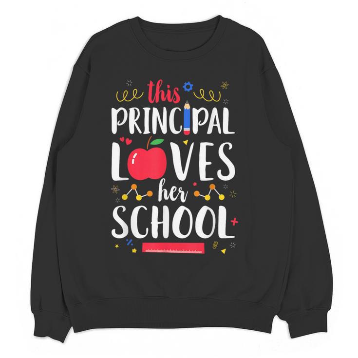 This Principal Loves Her School Teacher Appreciation Women Crewneck Sweatshirt, novelty gifts, funny gifts This Principal Loves Her School Teacher Appreciation Women Crewneck Sweatshirt, novelty gifts, funny gifts