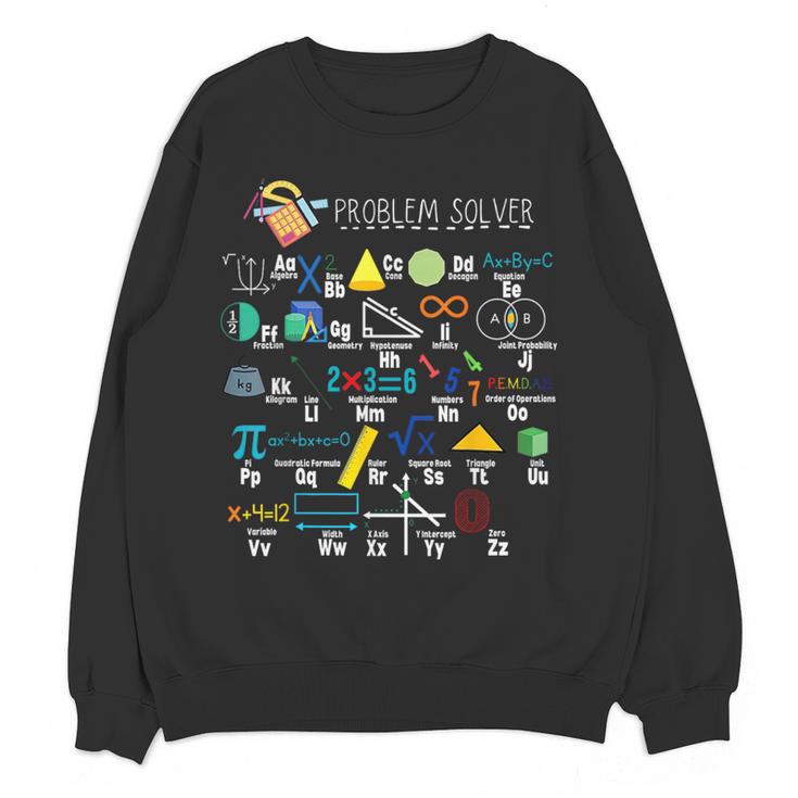 Problem Solver Math Alphabet ABC Teacher Students Women Crewneck Sweatshirt, novelty gifts, funny gifts Problem Solver Math Alphabet ABC Teacher Students Women Crewneck Sweatshirt, novelty gifts, funny gifts