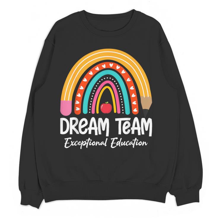 Rainbow Pencil Dream Exceptional Education Team SPED Teacher Women Crewneck Sweatshirt, novelty gifts, funny gifts Rainbow Pencil Dream Exceptional Education Team SPED Teacher Women Crewneck Sweatshirt, novelty gifts, funny gifts