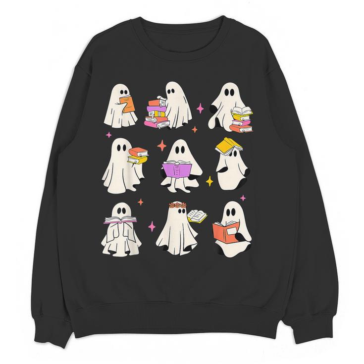 Read More Books Spooky Teacher Halloween Ghost Reading Book Women Crewneck Sweatshirt, novelty gifts, funny gifts Read More Books Spooky Teacher Halloween Ghost Reading Book Women Crewneck Sweatshirt, novelty gifts, funny gifts
