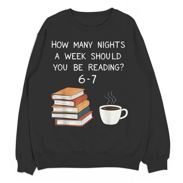 Reading 67 Six Seven Meme English Teacher Book Lover Women Crewneck Sweatshirt, novelty gifts, funny gifts