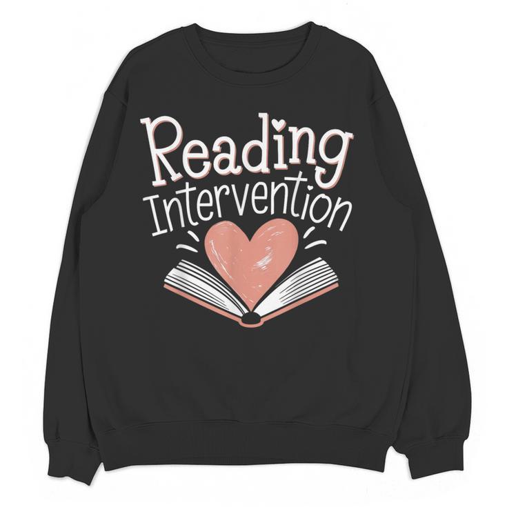 Reading Intervention Teacher Women Crewneck Sweatshirt, novelty gifts, funny gifts Reading Intervention Teacher Women Crewneck Sweatshirt, novelty gifts, funny gifts