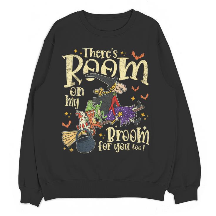 There's Room On My Broom For You Too Teacher Halloween Women Crewneck Sweatshirt, novelty gifts, funny gifts There's Room On My Broom For You Too Teacher Halloween Women Crewneck Sweatshirt, novelty gifts, funny gifts