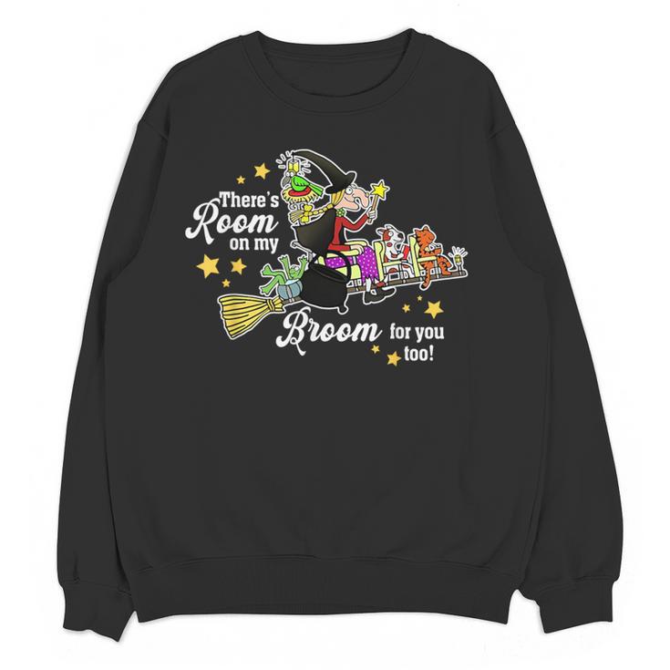 There's Room On My Broom For You Too Teacher Halloween Women Crewneck Sweatshirt, novelty gifts, funny gifts There's Room On My Broom For You Too Teacher Halloween Women Crewneck Sweatshirt, novelty gifts, funny gifts
