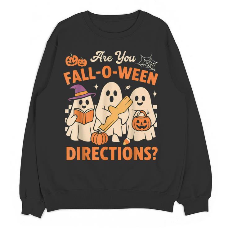 Retro Are You Fall O Ween Directions Ghost Teacher Spooky Women Crewneck Sweatshirt, novelty gifts, funny gifts Retro Are You Fall O Ween Directions Ghost Teacher Spooky Women Crewneck Sweatshirt, novelty gifts, funny gifts