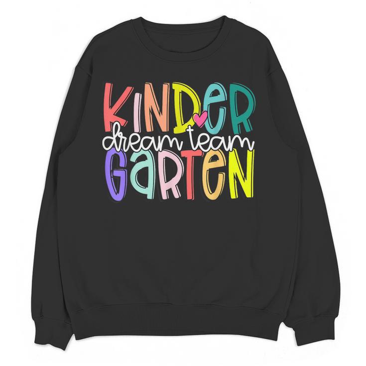 Retro Kindergarten Dream Team Back To School Teacher Kids Women Crewneck Sweatshirt, novelty gifts, funny gifts Retro Kindergarten Dream Team Back To School Teacher Kids Women Crewneck Sweatshirt, novelty gifts, funny gifts
