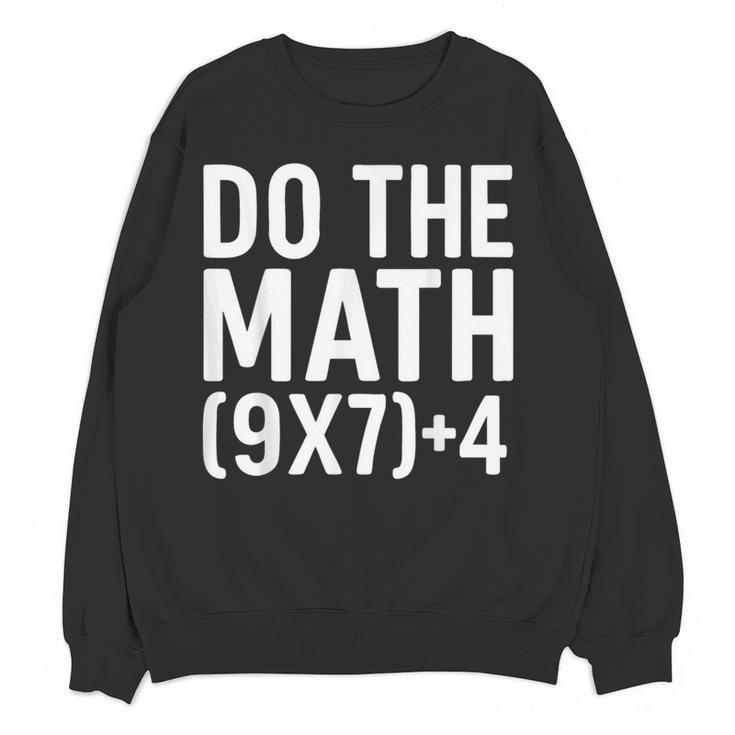 Retro Do The Math Teacher For Men Women Kid Boy Girl Women Crewneck Sweatshirt, novelty gifts, funny gifts