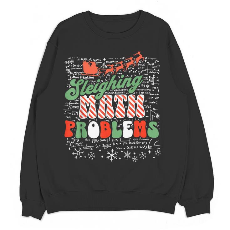Retro Sleighing Math Problems Santa Math Teacher Christmas Women Crewneck Sweatshirt, novelty gifts, funny gifts Retro Sleighing Math Problems Santa Math Teacher Christmas Women Crewneck Sweatshirt, novelty gifts, funny gifts