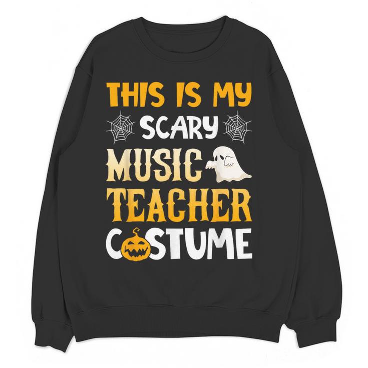 This Is My Scary Music Teacher Halloween Costumes Pajama Women Crewneck Sweatshirt, novelty gifts, funny gifts This Is My Scary Music Teacher Halloween Costumes Pajama Women Crewneck Sweatshirt, novelty gifts, funny gifts