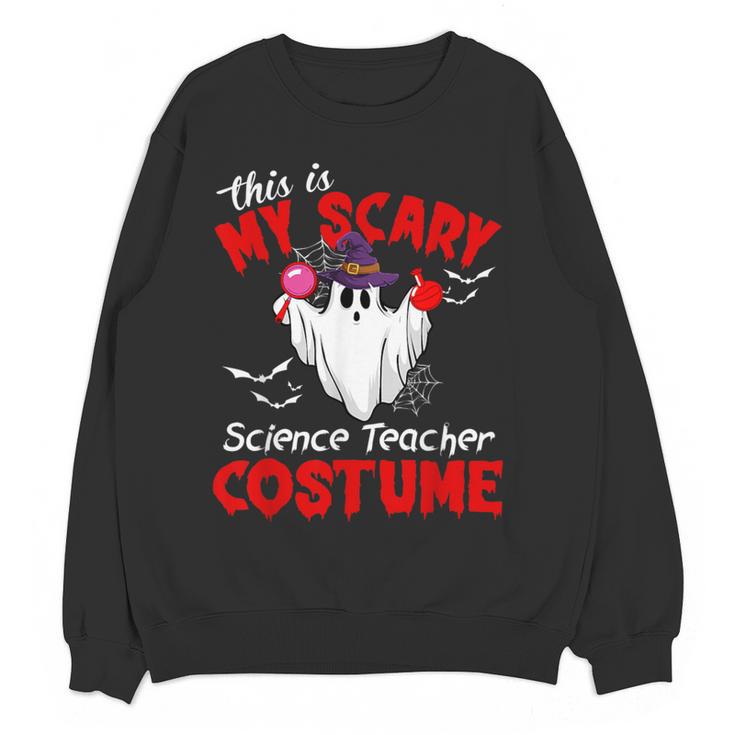 This Is My Scary Science Teacher Costume Ghost Halloween Women Crewneck Sweatshirt, novelty gifts, funny gifts This Is My Scary Science Teacher Costume Ghost Halloween Women Crewneck Sweatshirt, novelty gifts, funny gifts