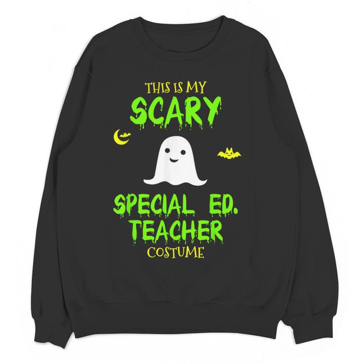 Scary Special Education Ed Teacher Costume Halloween Easy Women Crewneck Sweatshirt, novelty gifts, funny gifts Scary Special Education Ed Teacher Costume Halloween Easy Women Crewneck Sweatshirt, novelty gifts, funny gifts