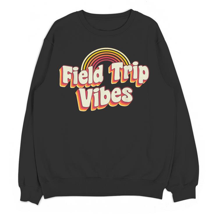 School Bus Trip Vibes Students Teachers Students Field Trip For Men Women Kids Women Crewneck Sweatshirt, novelty gifts, funny gifts School Bus Trip Vibes Students Teachers Students Field Trip For Men Women Kids Women Crewneck Sweatshirt, novelty gifts, funny gifts