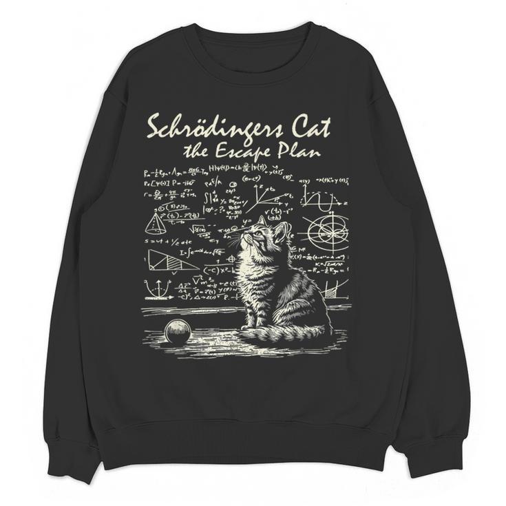 SchröDinger's Cat Escape Plan Science Teacher For Men Women Kids Women Crewneck Sweatshirt, novelty gifts, funny gifts SchröDinger's Cat Escape Plan Science Teacher For Men Women Kids Women Crewneck Sweatshirt, novelty gifts, funny gifts