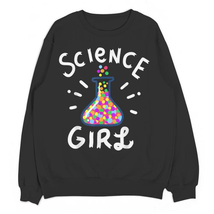 Science Girl Chemistry Biology Student Teacher Women Crewneck Sweatshirt, novelty gifts, funny gifts