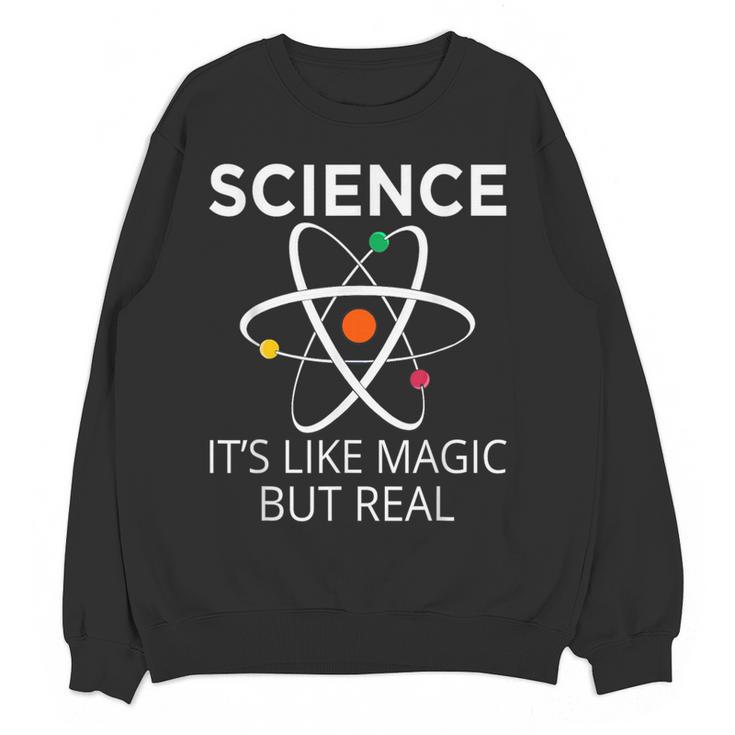 Science It's Like Magic But Real Teachers Students Scientist Women Crewneck Sweatshirt, novelty gifts, funny gifts Science It's Like Magic But Real Teachers Students Scientist Women Crewneck Sweatshirt, novelty gifts, funny gifts