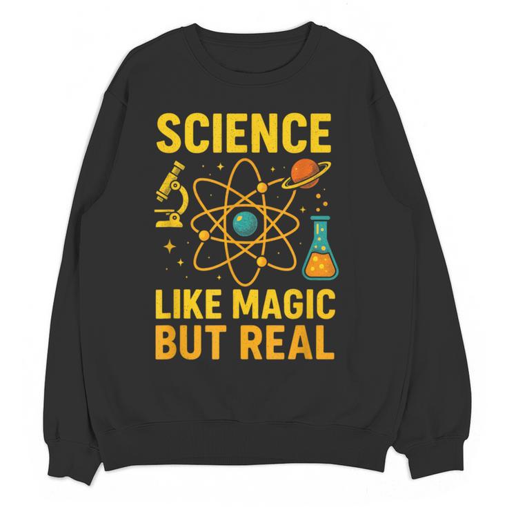 Science Like Magic But Real Nerdy Teacher Women Crewneck Sweatshirt, novelty gifts, funny gifts Science Like Magic But Real Nerdy Teacher Women Crewneck Sweatshirt, novelty gifts, funny gifts