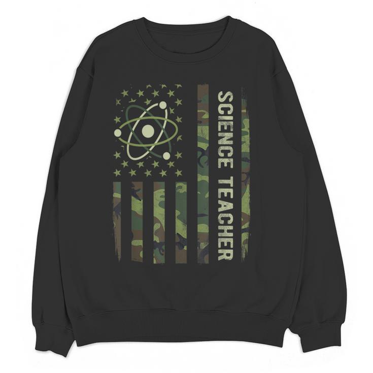 Science Teacher Camo American Flag Back To School Women Crewneck Sweatshirt, novelty gifts, funny gifts Science Teacher Camo American Flag Back To School Women Crewneck Sweatshirt, novelty gifts, funny gifts