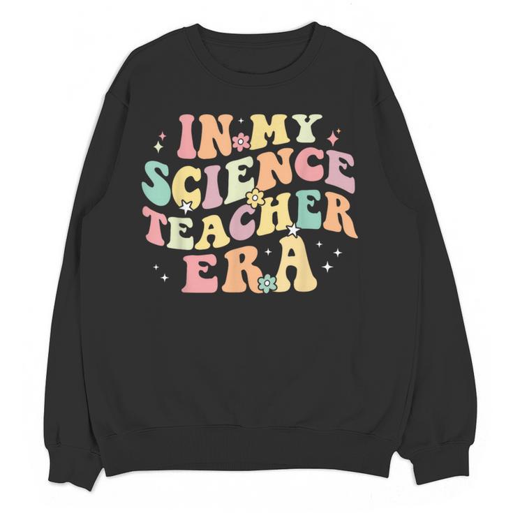 In My Science Teacher Era Retro Back To School STEM Teacher For Men Women Women Crewneck Sweatshirt, novelty gifts, funny gifts