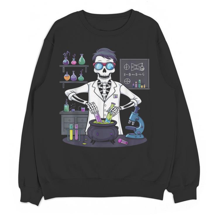 Science Teacher Halloween Skeleton Scientist Chemistry Women Crewneck Sweatshirt, novelty gifts, funny gifts Science Teacher Halloween Skeleton Scientist Chemistry Women Crewneck Sweatshirt, novelty gifts, funny gifts