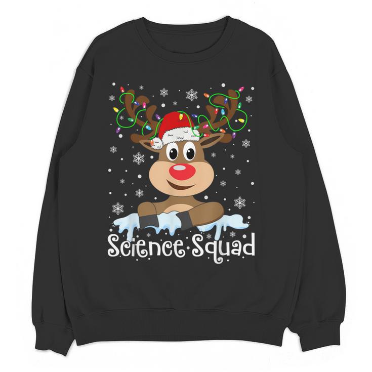 Science Teacher Squad Reindeer Christmas Teacher Xmas Lights For Men Women Women Crewneck Sweatshirt, novelty gifts, funny gifts Science Teacher Squad Reindeer Christmas Teacher Xmas Lights For Men Women Women Crewneck Sweatshirt, novelty gifts, funny gifts